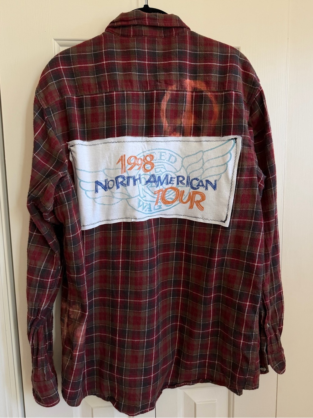 UP CYCLED Flannel REO Speedwagon 1998 Tour. Men’s Lg. Bass Pro Shop brand.